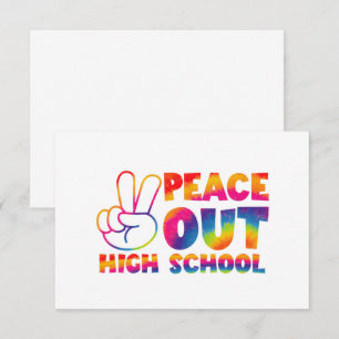 Cartão De Agradecimento Tchau Escola Camiseta Tie Dye Último Dia De Aula