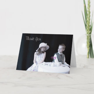 Cartão De Agradecimento Tea Party Obrigado Nota