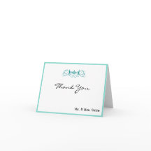 Teal Stripe com Destaque Floral Obrigado