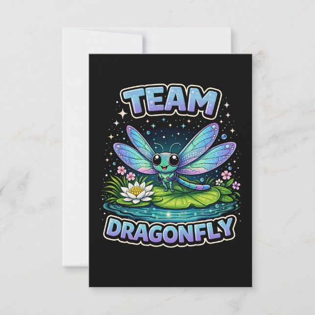 Cartão De Agradecimento Team Dragonfly (Frente)