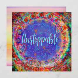 Cartão De Agradecimento Telefone Motivacional Ininterrupto Colorível bonit