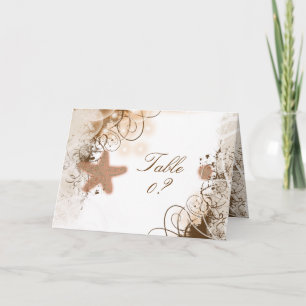 Cartão De Agradecimento Tema de casamento na praia ~ disposição dos assent