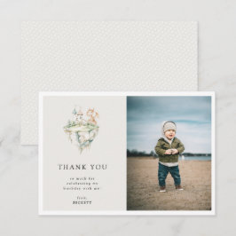 Cartão De Agradecimento Tema de Dragão Fofo Aniversário Festa Foto