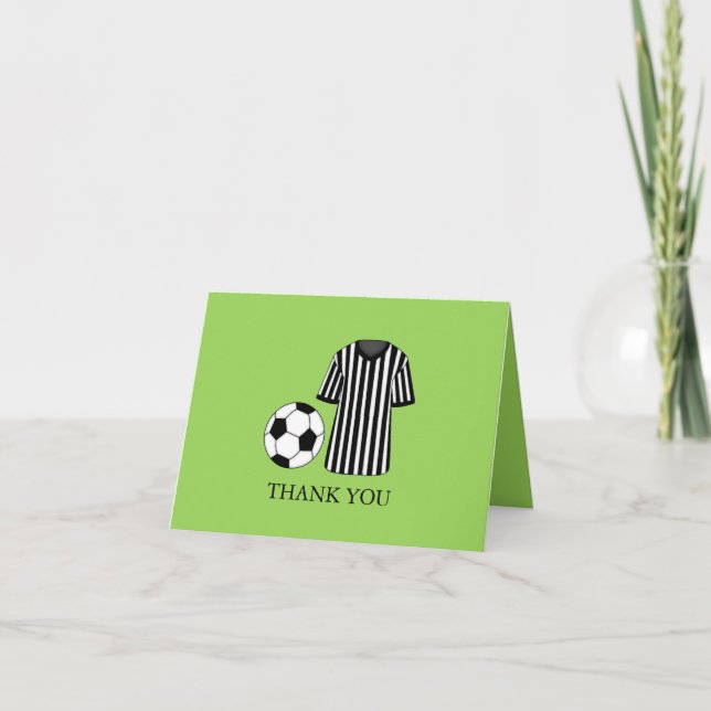Cartão de Agradecimento Tema Futebol (Frente)