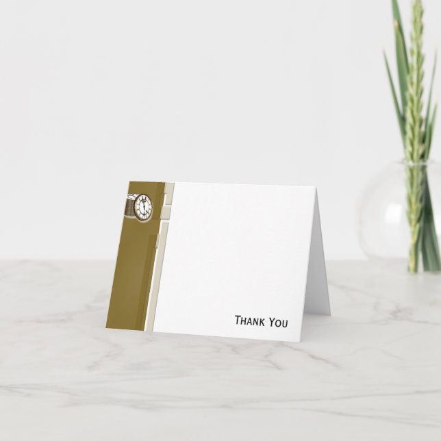 Cartão De Agradecimento Tempo é Dinheiro (Frente)