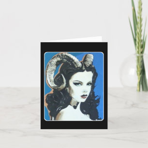 Cartão De Agradecimento Temptation in the Magick" Painting on a Vazio