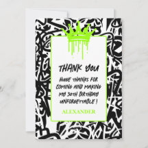 Tendência Grafite Urbano Verde Preto