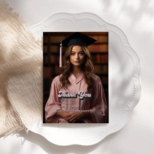 Cartão De Agradecimento Tendência na Era da Minha Formatura Graduação