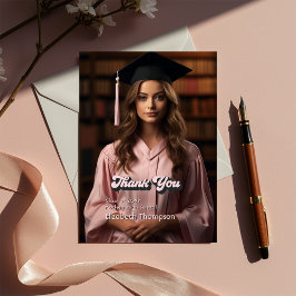 Cartão De Agradecimento Tendência Na Minha Época De Formando