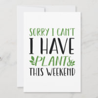 Tenho Plantas Neste Fim De Semana