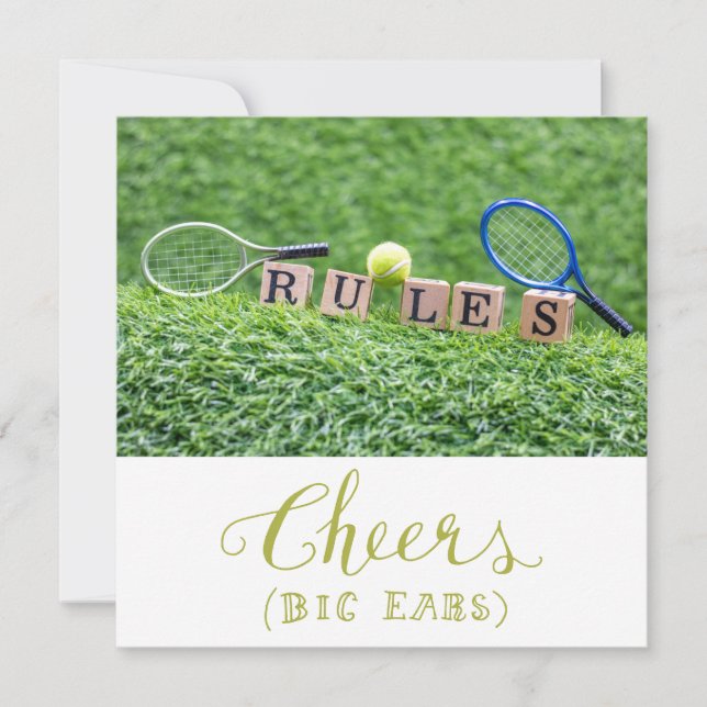 Cartão De Agradecimento Tênis com tema (Frente)