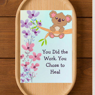 Cartão De Agradecimento Terapeuta Personalizado Cliente Azul Pastel Floral