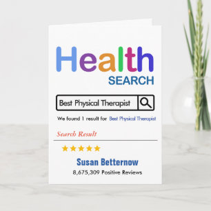 Cartão De Agradecimento Terapêutica Física Engraçado Presente Melhor Denti