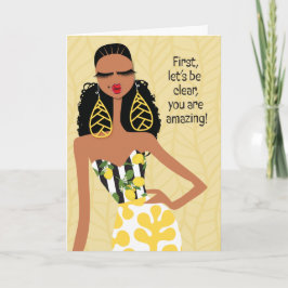 Cartão De Agradecimento Terapia de baixa tecla - Primeiro, vamos claro