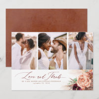 Terracotta Tropical Weding Obrigado