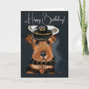 CARTÃO DE AGRADECIMENTO TERRIER AIREDALE       