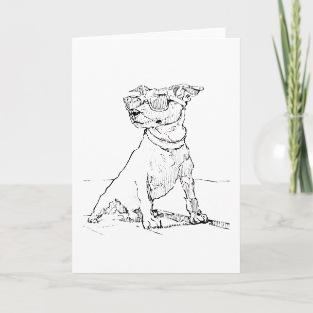 Cartão De Agradecimento Terrier Jack Russell (Frente)