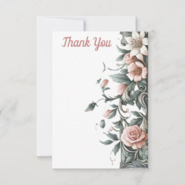 Cartão De Agradecimento Terthy Floral Vine