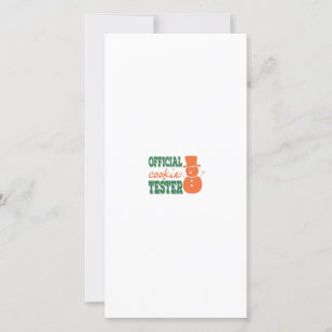Cartão De Agradecimento Testador Oficial de Cookies
