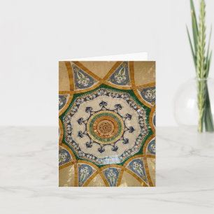 Cartão De Agradecimento Teto Mosaico Sant Pau