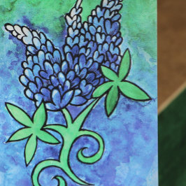 Cartão De Agradecimento Texas Bluebonnets