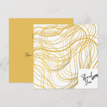 Texto branco e preto Dourado elegante