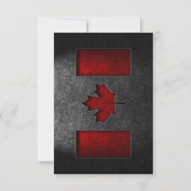 Cartão De Agradecimento Textura canadense de pedra (Frente)