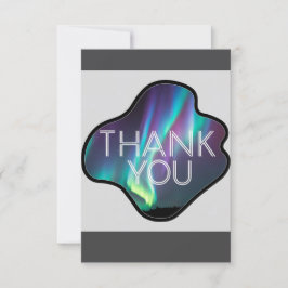 Cartão De Agradecimento Thank You, Aurora Borealis