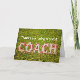Cartão De Agradecimento thank you baseball coach