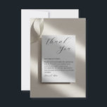 Cartão De Agradecimento Thank You Card<br><div class="desc">Celebrate your special moments with this elegant Flat Thank You Card. Perfect for weddings, engagements, or any special occasion, this card allows you to express your gratitude in a stylish and personal way. Fully customizable, you can edit the names, dates, and message to make it uniquely yours. Share your heartfelt...</div>