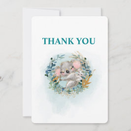 Cartão De Agradecimento Thank You Card Baby Shower "Baby Koala"