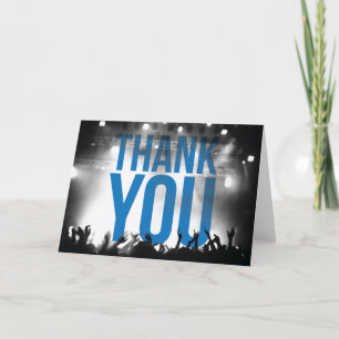 Cartão De Agradecimento Thank You Card - Concert Theme