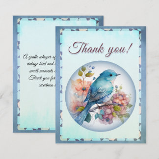 Cartão De Agradecimento thank you card, elegant and chic