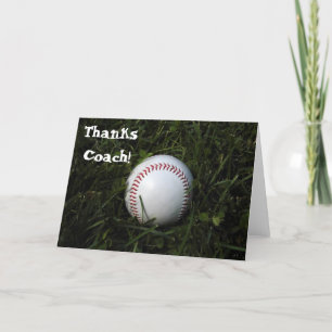 Cartão De Agradecimento Thank You Card For Baseball Coach