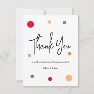 Cartão De Agradecimento Thank You Card for wedding