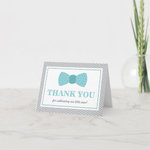 Cartão De Agradecimento Thank You Card, Little Man, Bow Tie