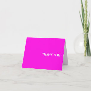 Cartão De Agradecimento thank you card--"pink dice eighties"