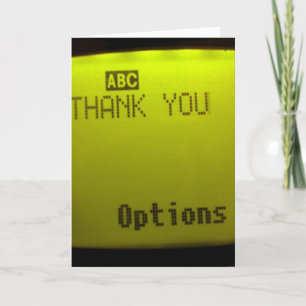 Cartão De Agradecimento Thank you Cell phone greeting card