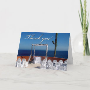 Cartão De Agradecimento Thank you destination wedding design