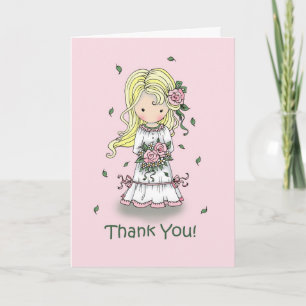 Cartão De Agradecimento Thank You Flower Girl Card