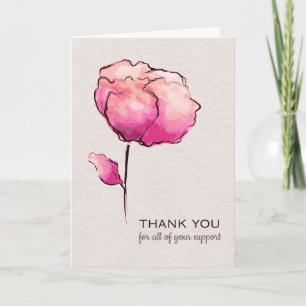 Cartão De Agradecimento Thank You for All Your Support