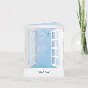 Cartão De Agradecimento Thank You for wedding gift ocean window