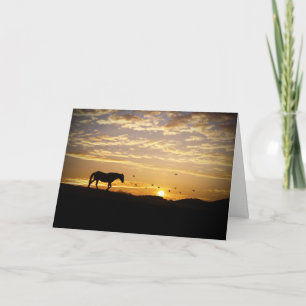 Cartão De Agradecimento Thank You for your Support and Sympathy Horse Card