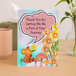 Cartão De Agradecimento Thank You From Your Therapist – Nature Design