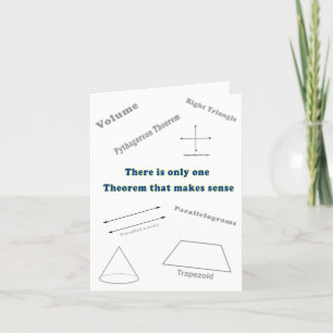 Cartão De Agradecimento Thank You Geometry Math Teacher Card