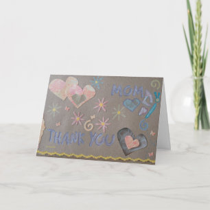 Cartão De Agradecimento Thank You - Mom - Scrapbook 1 - Seasons Card