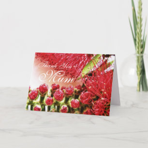 Cartão De Agradecimento Thank You Mum Bottlebrush flower Card