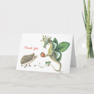 Cartão De Agradecimento Thank you Strawberry Dragon card