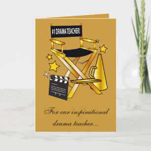 Cartão De Agradecimento Thank You To My Drama Teacher: Play