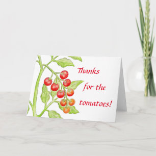 Cartão De Agradecimento Thank You Tomato card